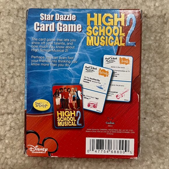 Disney High School Musical 2 Star Dazzle Card Game Y2K - Picture 2 of 2